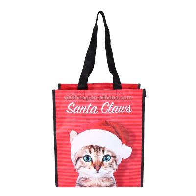 China Eco Friendly Reusable Laminated Eco Polypropylene PP Woven Shopping Tote Bag Laminated Grocery For Promotion , Supermarket for sale