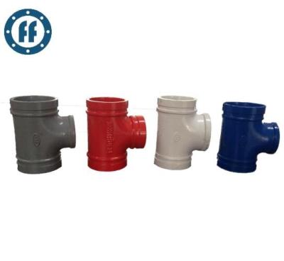 China Iron DI T Type Tee Grooved Fittings for sale