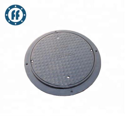 China Ductile Sewage Cast Iron Round Manhole Cover With Lock And Ventilation for sale