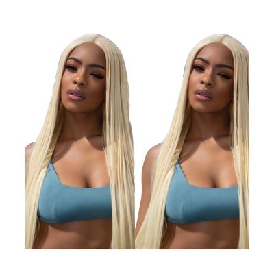 China Natural Straight Blonde 613 Full Lace Wig Human Hair Wigs , HD Natural Blonde 613 Jair Full Lace Wigs for sale