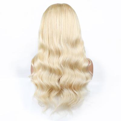 China Silky Straight Wave 613 Hd Human Hair Lace Front Transparent Blonde Wigs , 100% Lace Wigs Virgin Hair for sale