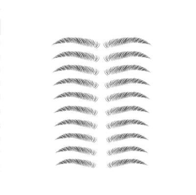 China 2021 New Women Temporary Popular Designs Waterproof 6D Eyebrow Tattoo Stickers Cosmetic Face Makeup for sale