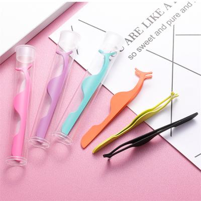 China Bulk Eyelash Extension Eyelash Tweezers Rose Gold Wick Applicator Eyelash Tweezers Eyelash Extension for sale