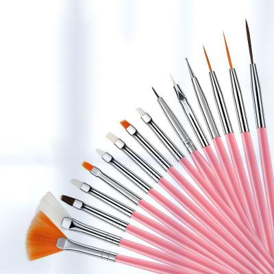 China Nail DIY Tools Nail Art Brushes Private Label Nylon Acrylic Nail Painting Pen Beauty Nail Brush Wholesale for sale