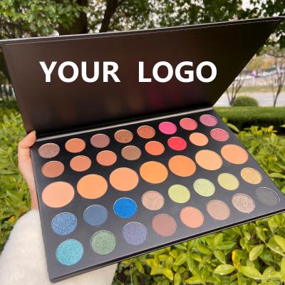 China Wholesale 39 Colors Dye Private Label Eye Shadow Waterproof High Makeup Cosmetics Custom Eyeshadow Palette for sale