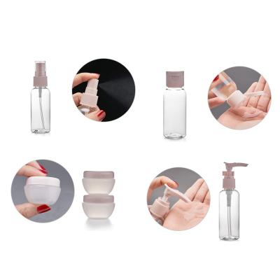 China Wholesale Home Emulsion Airless Bottle Set Travel Hair Salon Barbershop Travel White Transparent Cosmetic Packaging Plastic Bottle for sale