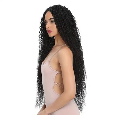 China Kinky Curl Rebecca noble freedom quality realistic wigs black women colored cheap kinky curly curl synthetic hair lace front wig for sale