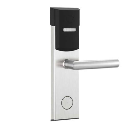 China Wooden door 125hkz t57 or 13.56mhz m1 card hotel room door lock rfid hotel room card lock system portable hotel door security lock for sale