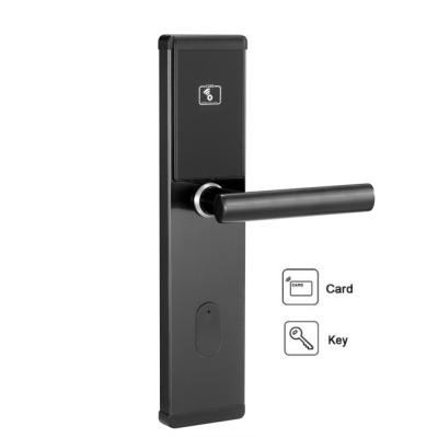 China Wooden Door Entry Hotel Lock RFID Smart Card Hotel Door Lock Electronic Keyless Hotel Lock With Management System Software for sale