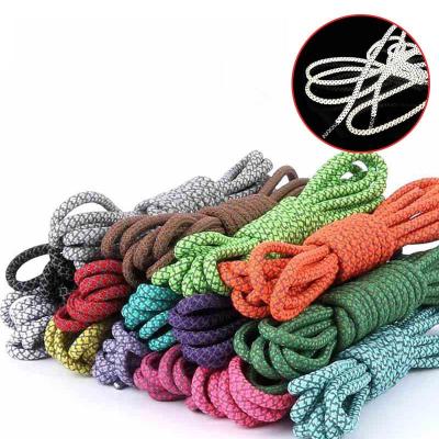 China Reflective cord 0.4mm round high quality flat lace sports lace hoodie a large choice of color selection for sale