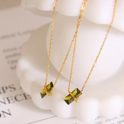 China Good Quality Stainless Steel Luxury Crystal Jewelry Chain Necklace Vintage Price for sale