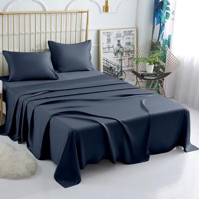 China Viable Hot Selling Amazon Exported Mixed Polyester And Bamboo Bedding Flat Sheet Set For Bedroom for sale