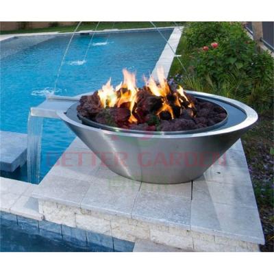 China Stocked Waterfall Fire Pit Fire Pit With Water Feature Fire Pit With Water for sale