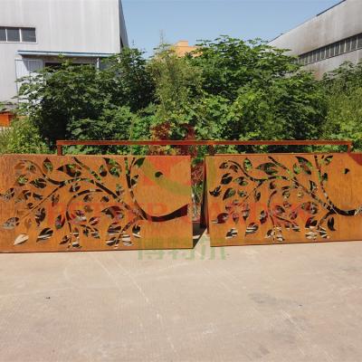 China Art Deco corten steel panels privacy screen metal screen screens&fence steel garden screening for sale