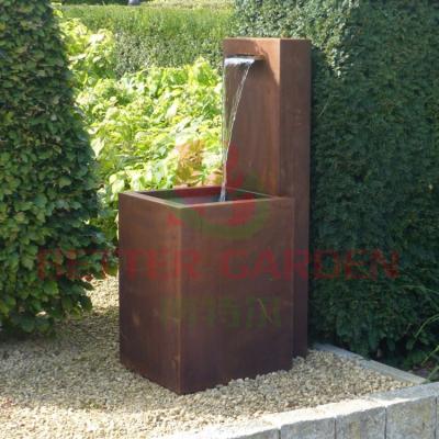 China Eye-catching environmental protection corten steel water fountain for municipal projects water feature kit for sale