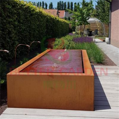 China Environmental protection decorative rust outdoor water fountain for hobby garden manufacturer for sale