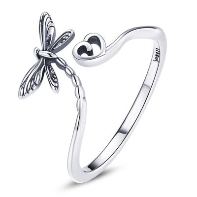 China BAMOER Romantic Dragon Claw Finger Ring 925 Sterling Silver Ring for Women Ring Jewelry Anillo Adjustable SCR734 for sale