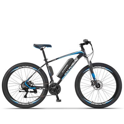 China Aluminum alloy electric bicycle 26 inch fat tire mountain bike 250w electric cheap adult bicycles for men for sale