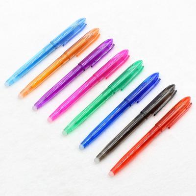 China Normal Erasable Gel Pen Plastic Refillable Colors High Temperature Vanish Ink Erasable Pen for sale