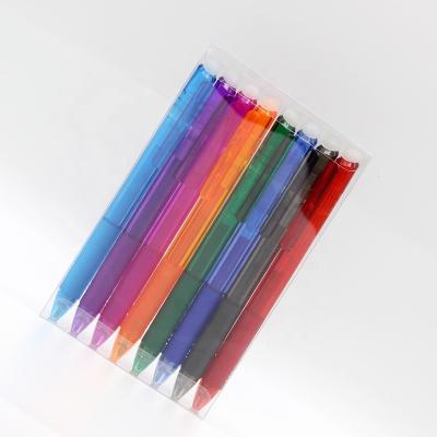 China Custom Promotional Hot Twist Normal Temperature Stationery Erasable Gel Pen Set With Logo for sale