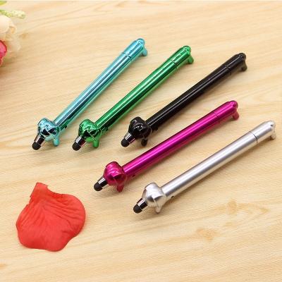 China Promotional cute dog animal plastic pen treatment stylus pen touch screen pen touch screen pen for gift for sale