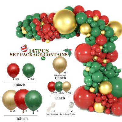 China Gift Toy New Arch Costume Facade Decoration Shopping Mall Holiday Wedding Atmosphere Layout Christmas Dark Green Balloon for sale