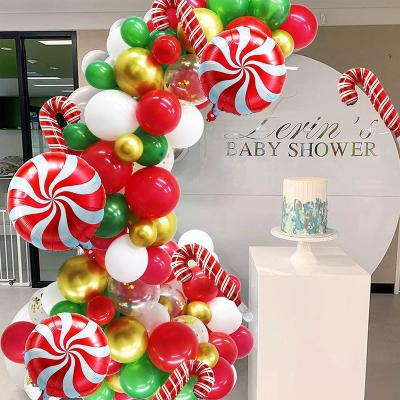 China Colorful Christmas Party Garland Confetti Latex Balloon Movie Balloons Christmas Holiday Candy Balloon for sale