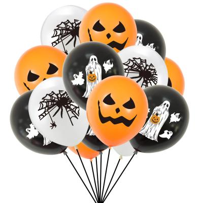 China 12 Inch Orange Pumpkin Halloween Latex Balloons Ghost Balloons Latex Balloon For Halloween Party Holiday Decorations Supplies for sale