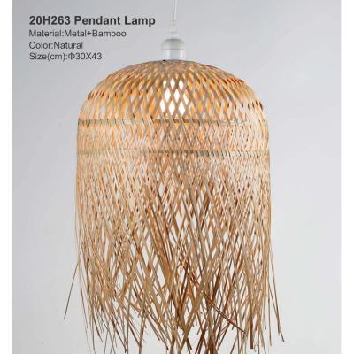 China Wholesale Farm Birds Lighting Pendant Lamp Hot Selling Bamboo Handmade Craft For Hotel Decoration for sale