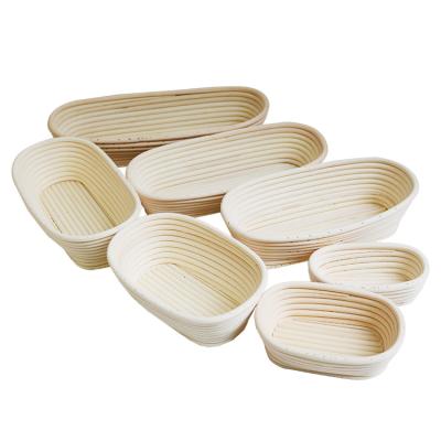 China Natural Rattan Cane Round Dough Proofing Sustainable Basket Bread Fermentation Bowl with Coating for Baking for sale