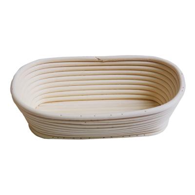 China Sustainable Bread Proofing Baskets Set Handmade Baking Proving Bowl With Lining Fabric for sale