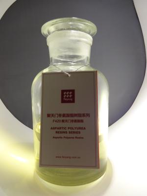 China La resina F420 de FEISPARTIC Polyaspartic Polyurea contra Bayer Desmophen NH1420 reacciona la comparación de tiempo en venta