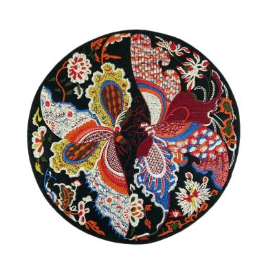 China Handmade Wholesale Mighty Parches Para La Ropa Butterfly Patches Stickers Custom Iron On Embroidery Patches For Clothing Jackets for sale