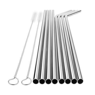 China Viable Bar Accessories Reusable Amazon Metal Stainless Steel Eco Friendly Drinking Straws Wholesale for sale