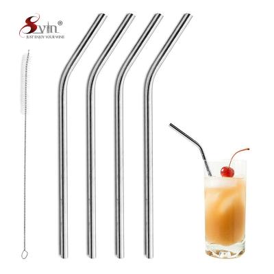 China 4 Pack Stainless Steel Sustainable Straws for sale