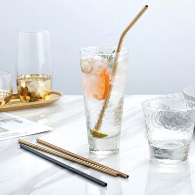 China Eco Sustainable Bar Accessories Reusable Stainless Steel Straw With Customized Logo for sale