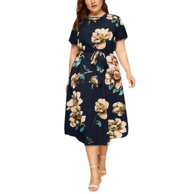 China Fashion Washable Plus Size Women's Elegant Casual Dresses for sale