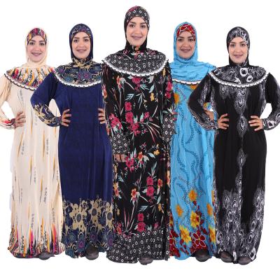 China High quality long dress saudi hijab dubai abaya black islamic dress for moroccan women kaftan women muslim clothing namaz evening muslim clothing for sale