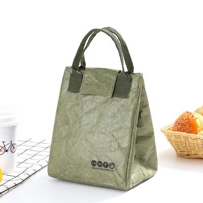 China Creative high quality dupont thickening cooler bags small paper food keep warm portable bag lunch bags for sale