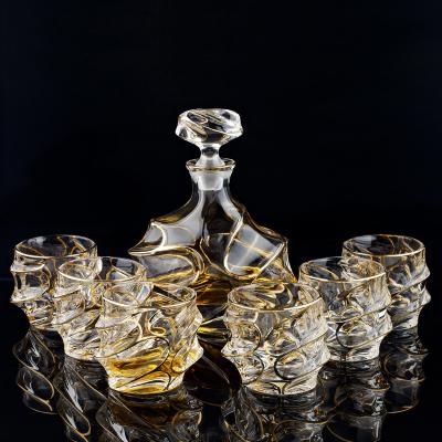 China Viable Lead Free Crystal Glass Whiskey Glass Wine Glass Fine Gift Set for sale