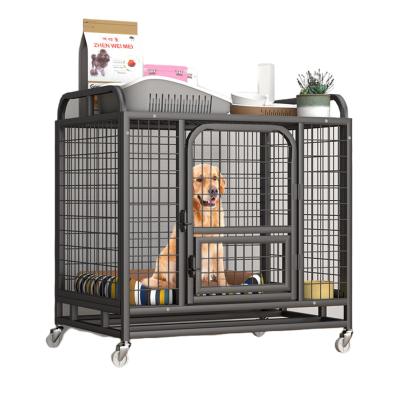 China Stocked Dog cage grating collapsible dog cage furniture dog cage for sale