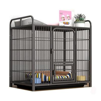 China Stocked Dog cage medium large dog indoor with toilet side pasture small pet cage dog Labrador golden retriever cage for sale