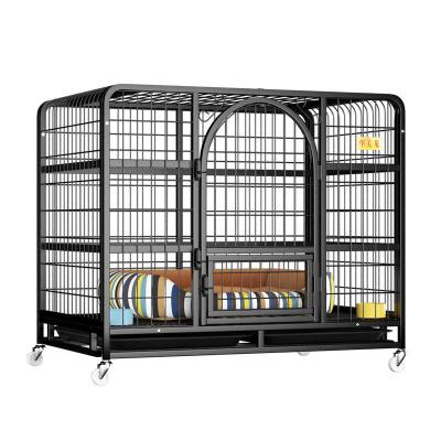 China Stocked large dog cage outdoor heavy duty stainless steel dog cage iron cage for dogs for sale