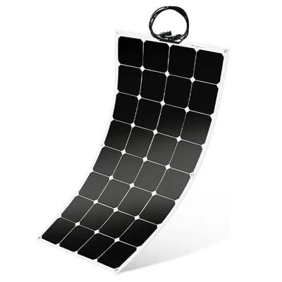 China Home Commercial Solar Module 80w 90w 100w 110w PV Semi Flexible Solar Panel 100watt 110watt 200w 250w 300w Flexible Solar Panel for sale