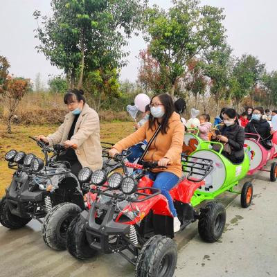 China Ride On Toy Outdoor Parent-child Oil Barrel Train Small One--six To Battery Toy Parking Lot Children's Electric Car for sale