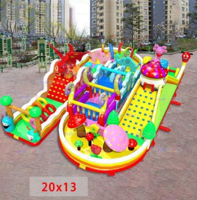 China Wholesale Kids Indoor Play Giant Bouncy Castle Indoor And Outdoor Fun Bouncy Castles With Slides And Climbing for sale