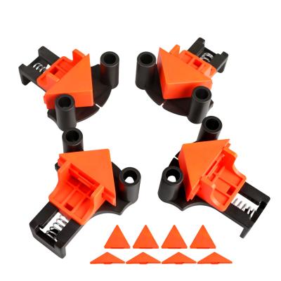 China Plastic 4 Pcs / Set Carpenter Right Angle Clamp 60/90/120 Degree Positioning Squares Corner Clamp For Photo Weld Frame Woodworking for sale