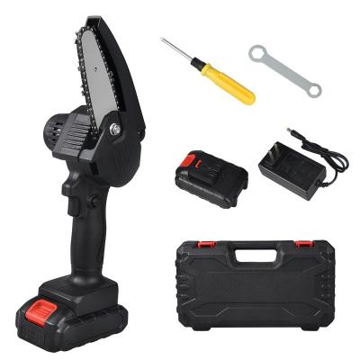 China Other mini chainsaw with safety control button and splash protection, including 1 battery/1 charger, for wood cutting/trimming for sale