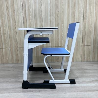 China High Quality Modern Education Equipment School Furniture Set Student Classroom Desk And Blue Metal Style Chair Seat Living Packing Room for sale