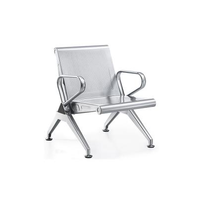 China Modern Stainless Steel Airport Hideaway Chairs 4 Seat Triangle Railway Station Waiting Chair For Waiting Room for sale